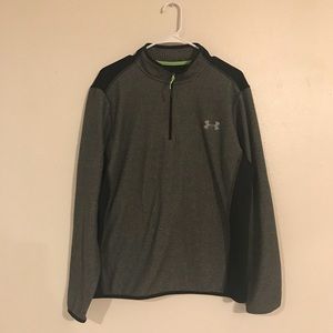 Under Armour gray and black quarter zip